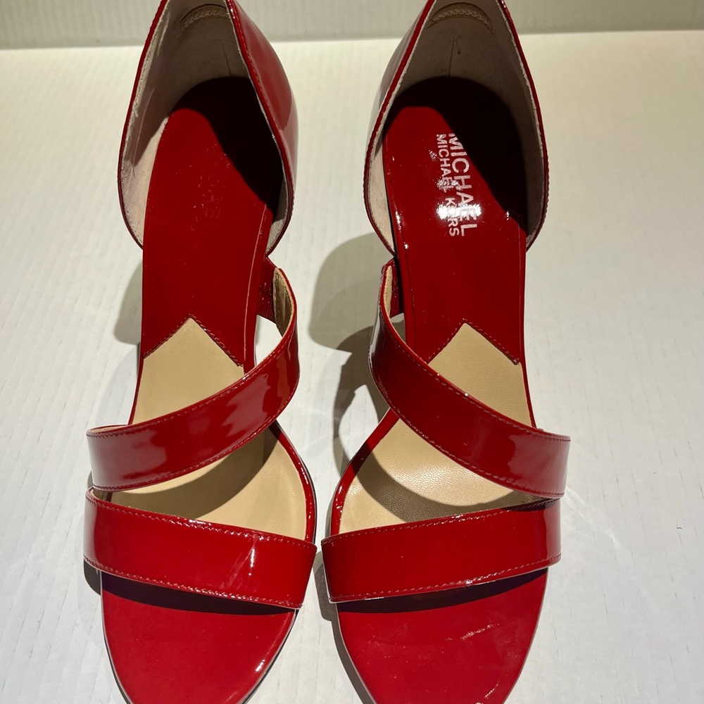 Michael Kors Red Toe 4 inch heels